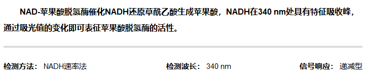 NAD-蘋果酸脫氫酶活性檢測試劑盒圖示2 NAD-蘋果酸脫氫酶活性檢測試劑盒圖示2